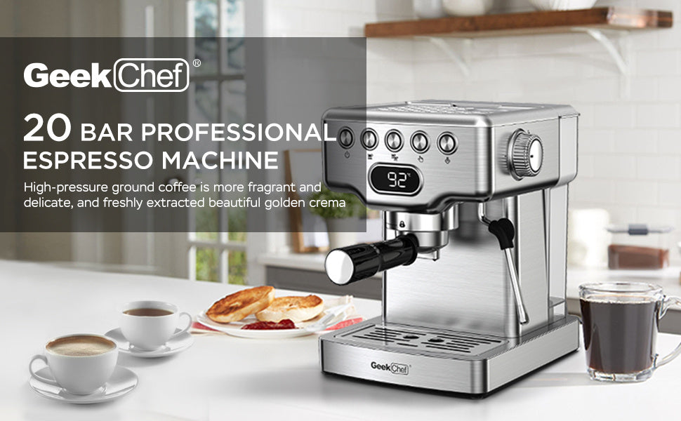 Geek Chef 20-Bar Espresso Machine