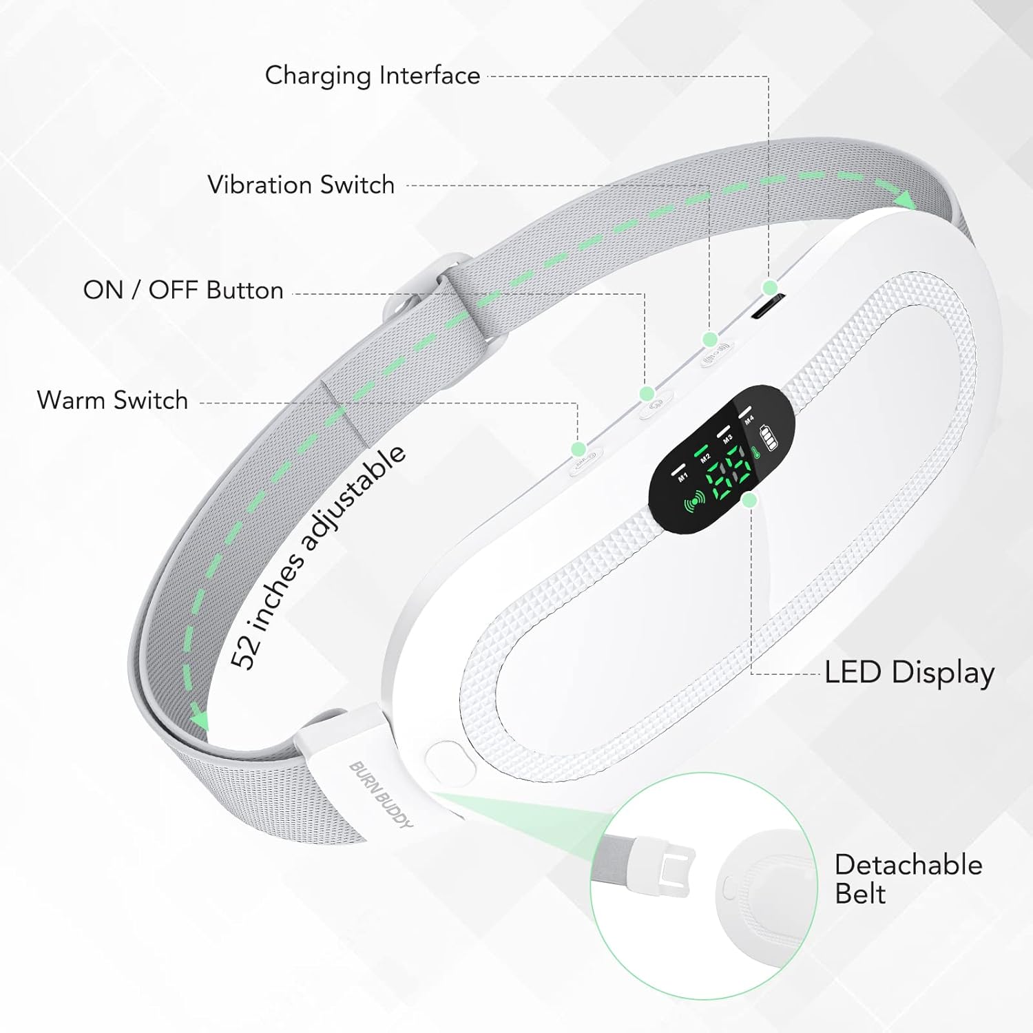 Cordless Heating & Massage Belt