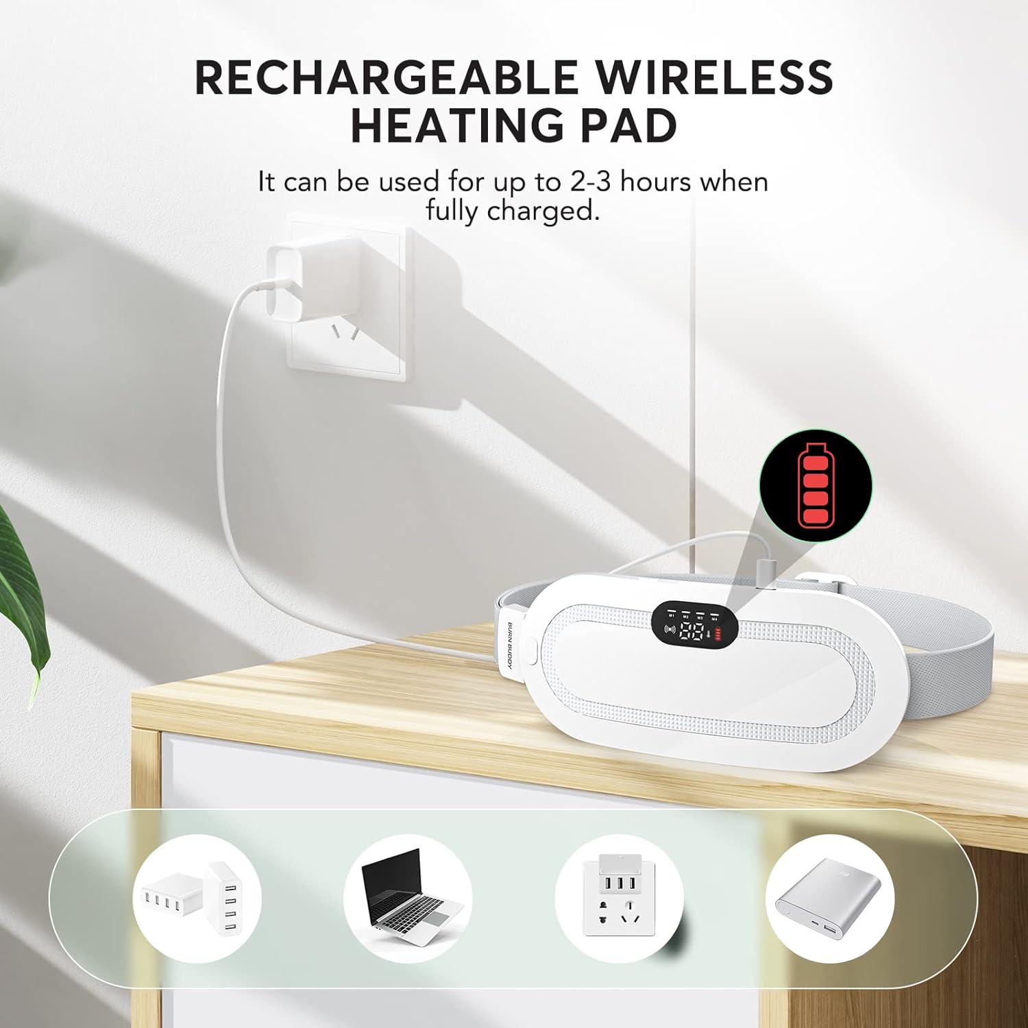 Cordless Heating & Massage Belt