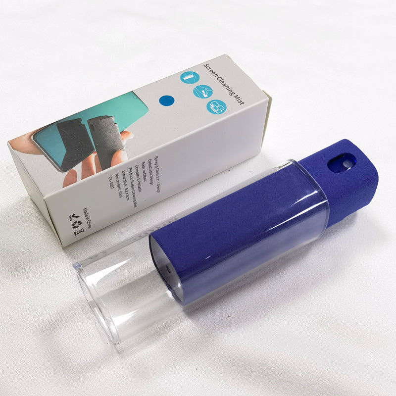 All-in-One Portable Screen Cleaner with Spray & Wipe