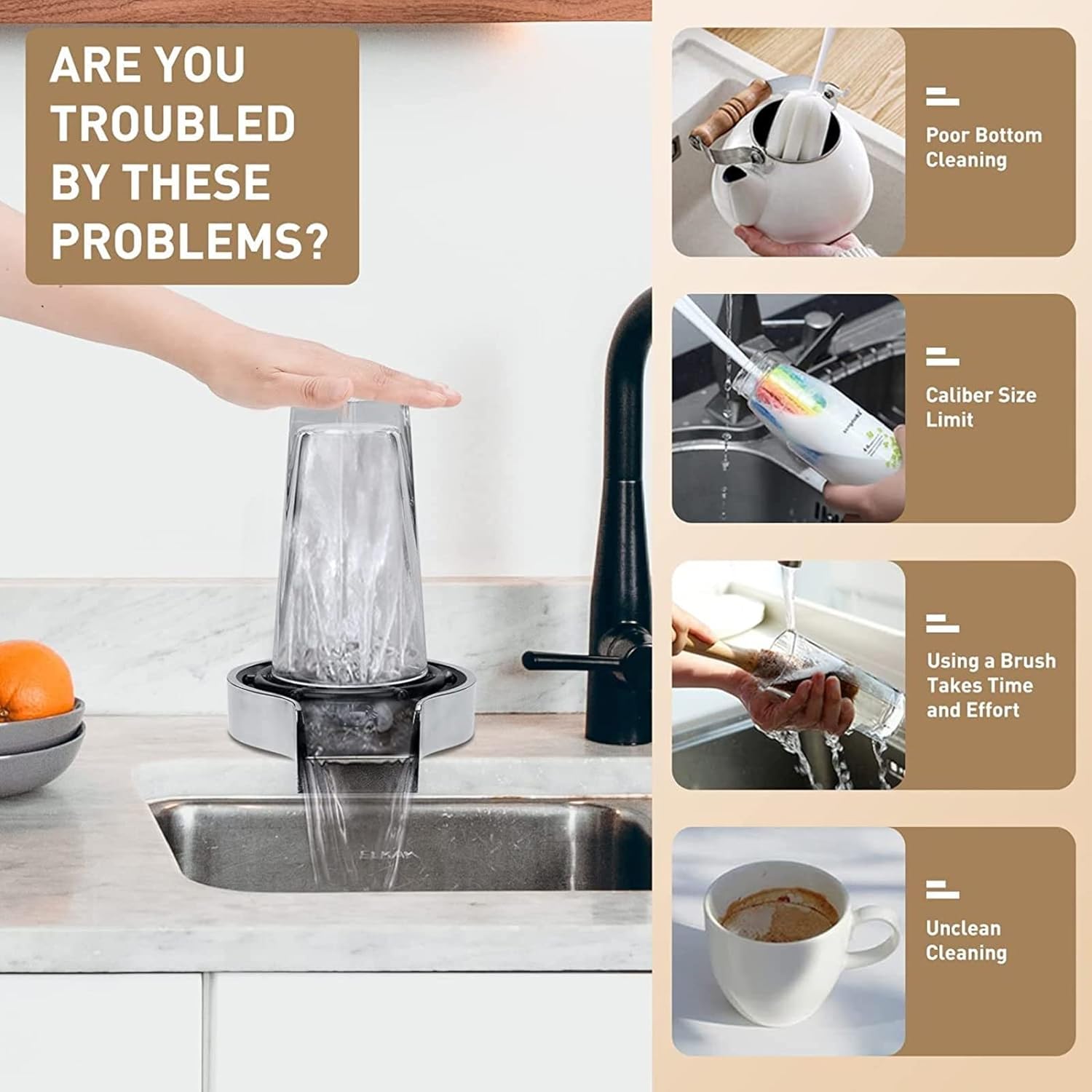 CupJet™ High-Pressure Glass Rinser
