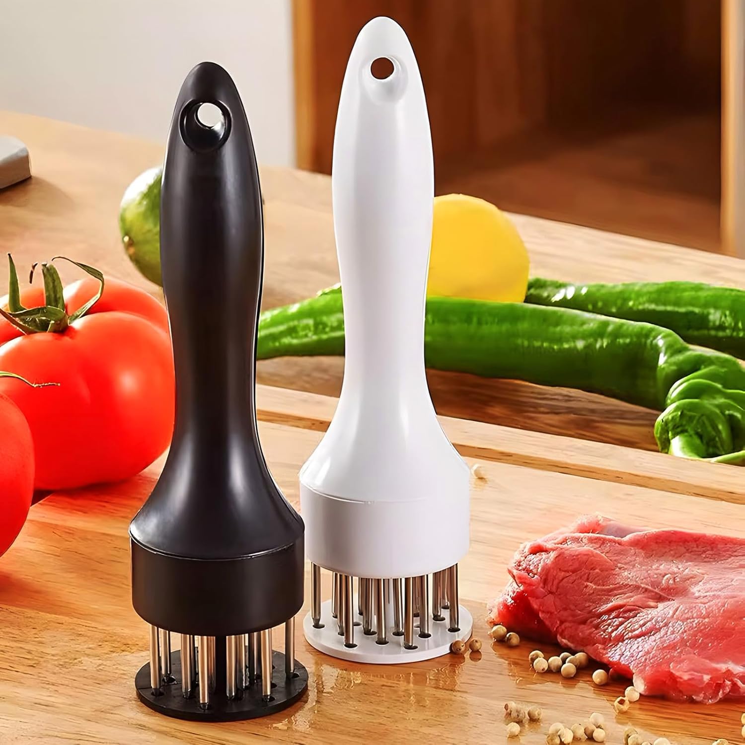Stainless Steel Meat Tenderizer Needle Tool – 21-Blade