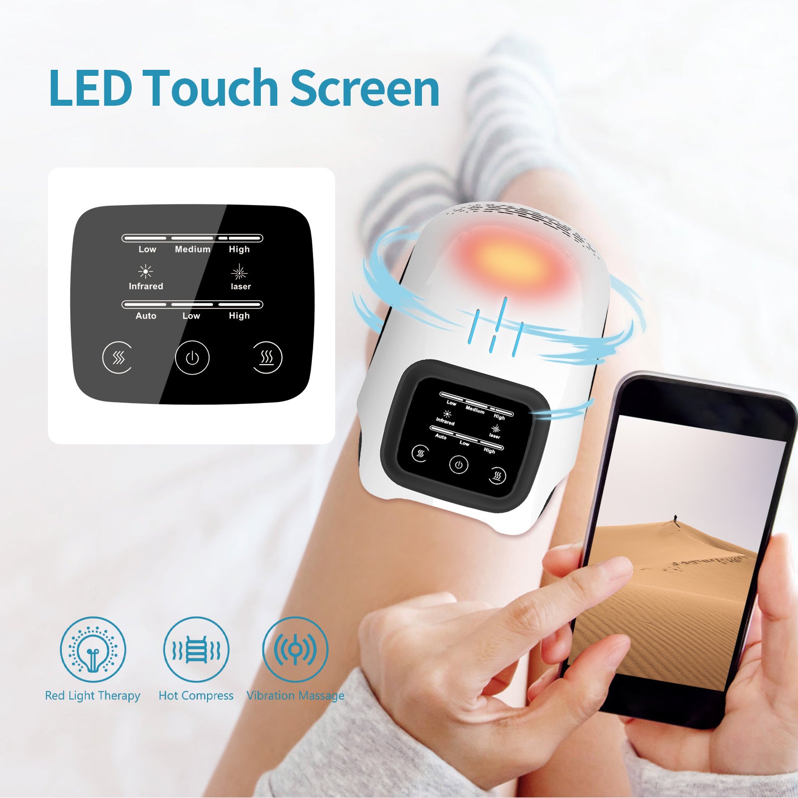 Smart Heated Knee Massager