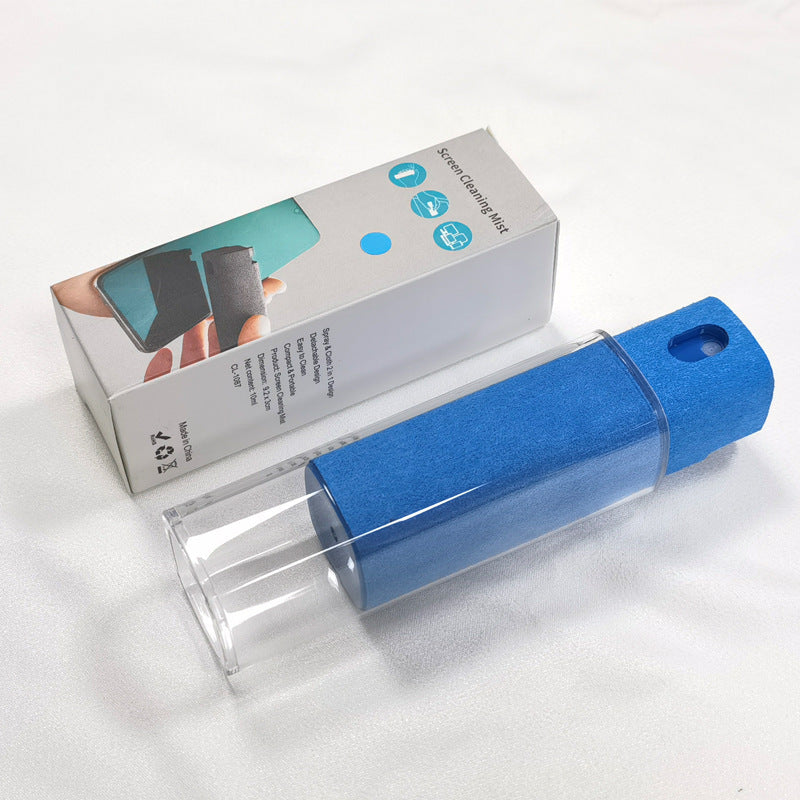 All-in-One Portable Screen Cleaner with Spray & Wipe