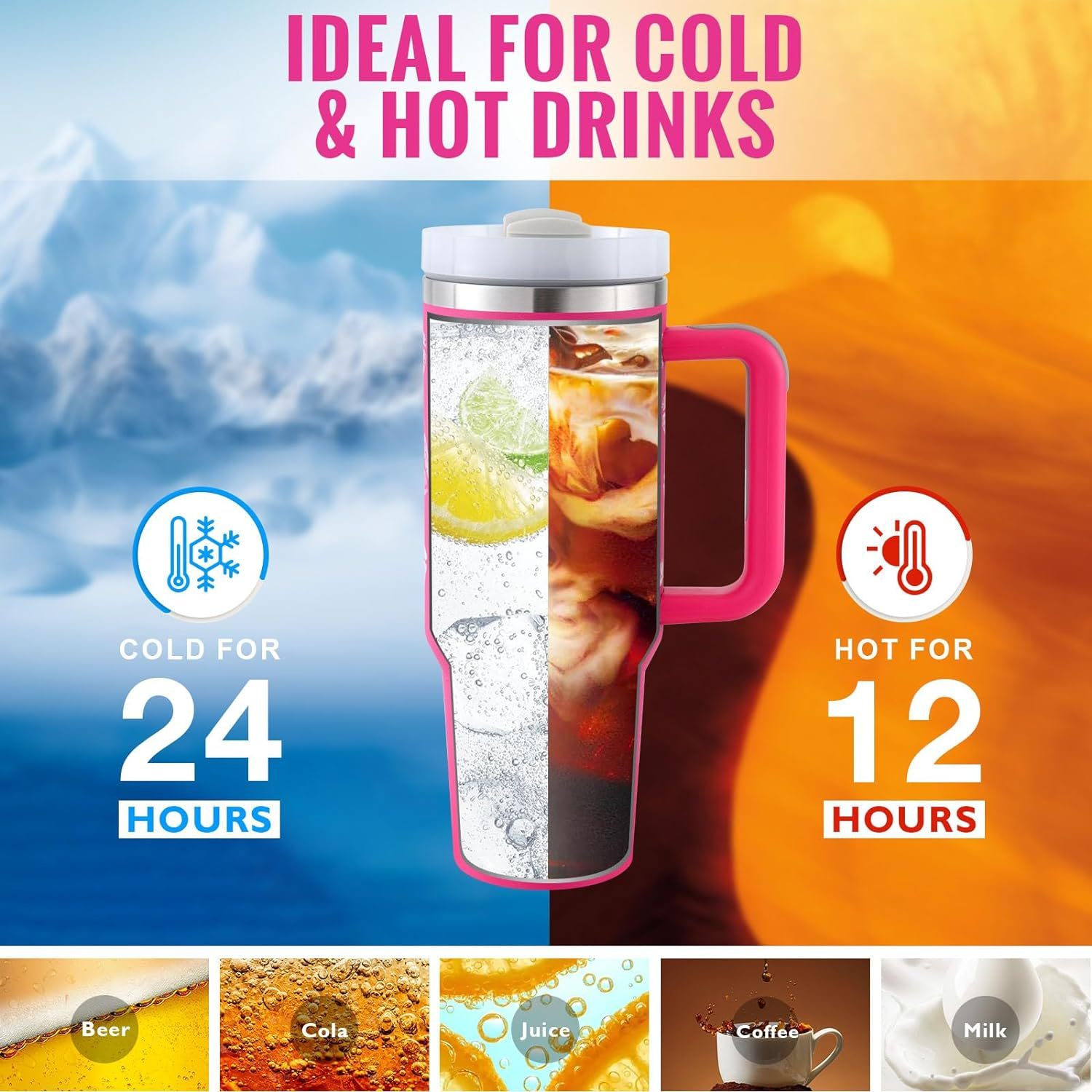 40oz Stainless Steel Insulated Tumbler